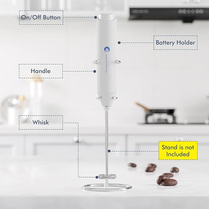 Powerful Milk Frother Handheld Foam Maker, Mini Whisk Drink Mixer - Image 3