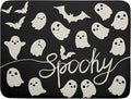 Halloween Dish Drying Mat for Kitchen Counter 18x24 Cute Ghost Black Spooky by Aytipun