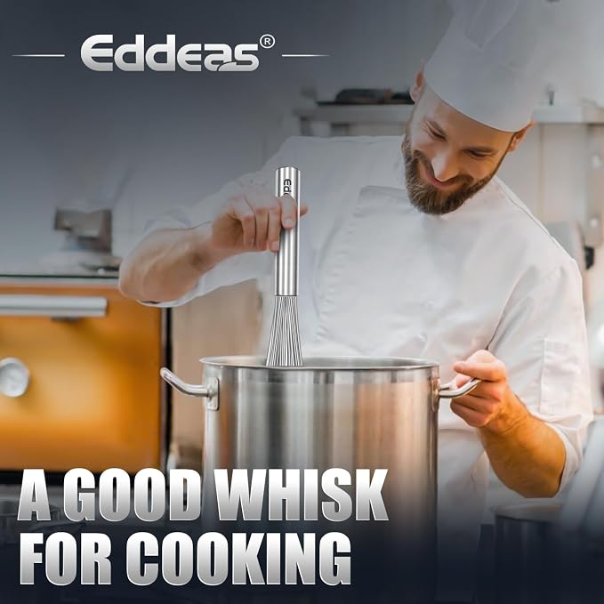Eddeas 17in Large Whisk, Heavy Duty whisk, Stainless Steel whisk Suitable - Image 6