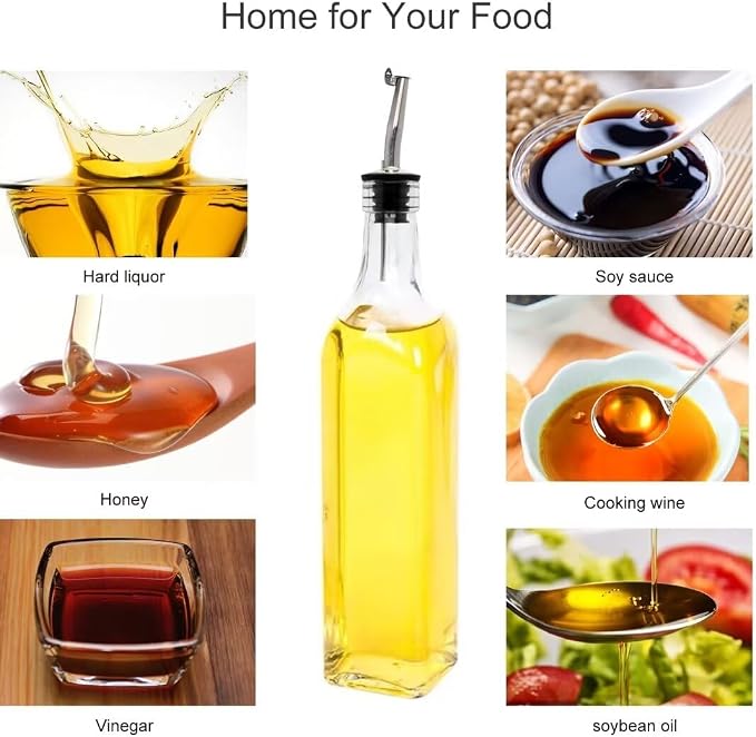 Salzesfalls 8 Pack 17oz Olive Oil Dispenser Bottle, Oil Dispenser - Image 7