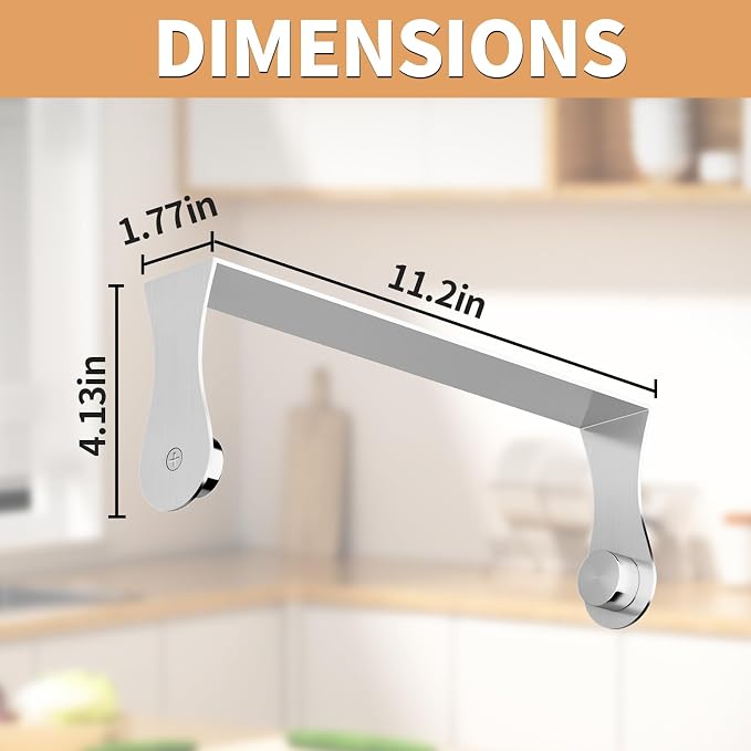 Paper Towel Holder Under Cabinet, Wall Mount Paper Towel Holder - Image 6