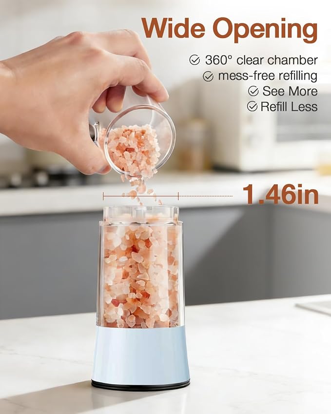 Gravity Electric Salt and Pepper Grinder Set 2-Pack - Image 6