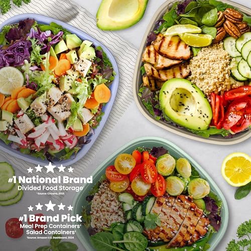 Bentgo Prep Food Storage Bowls with Lids, 10 Pack, PFAS & BPA-Free