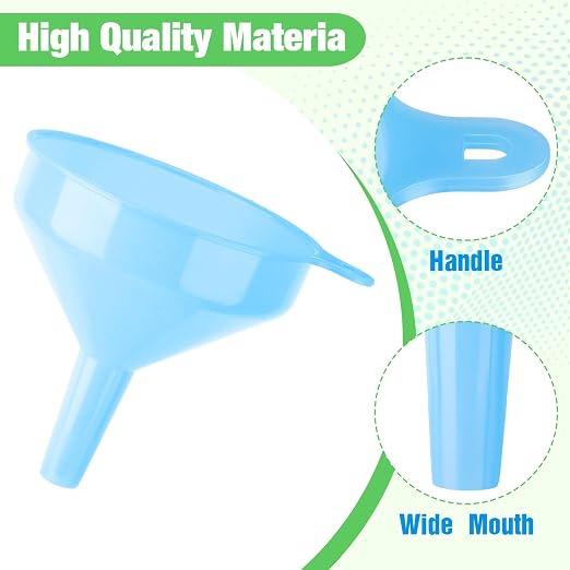 Honeydak 24 Pcs Plastic Funnels 4.7 Inch Wide Mouth Multi-Purpose Funnels - Image 3