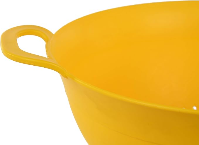 Mintra Home Plastic Strainer Colanders Set: 3, 3.5 and 5 Quart Double Strong - Image 4