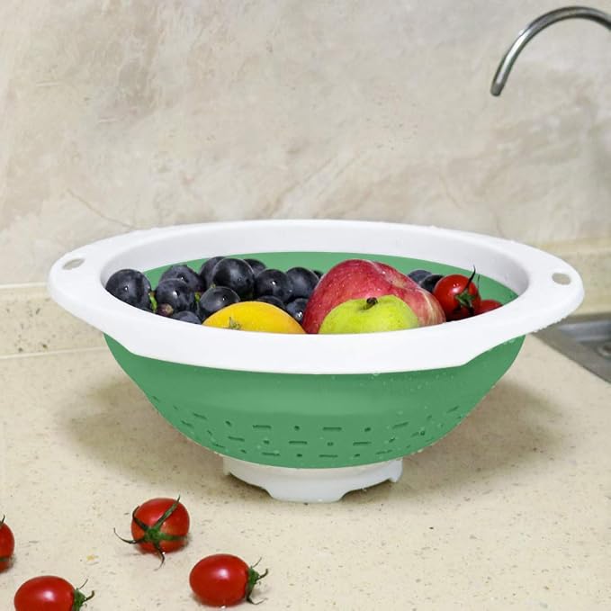 QiMH Collapsible Colander and Strainer, 5 Quart BPA Free & Dishwasher-safe - Image 7