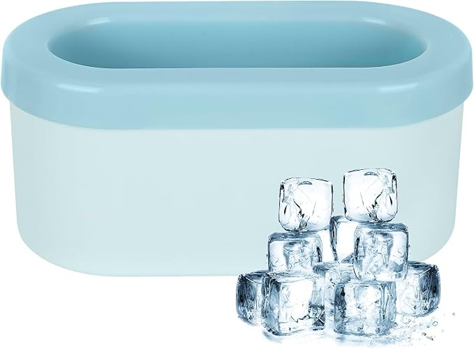 LUEXBOX Cylinder Ice Cube Mold Ice Trays, Silicone Ice Bucket, Portable Ice by LUEXBOX