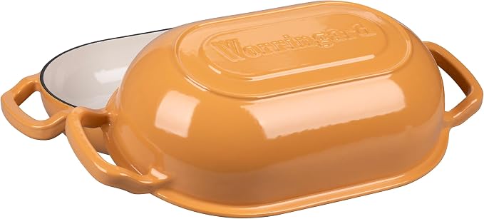 VORRINGARD Enameled Cast Iron Sourdough Bread Oven, Dutch Oven, Loaf Cast Iron - Image 4