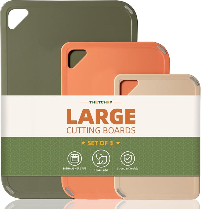 THETCHRY Plastic Cutting Board Set, Cutting Boards by Thetchry