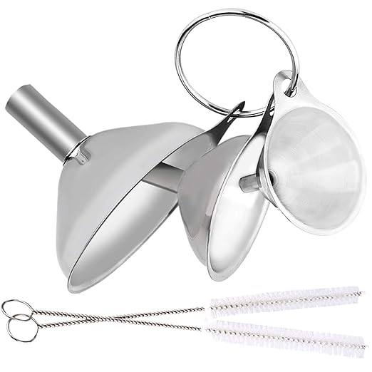 Metal Stainless Steel Funnel, Large Medium Small Funnel Set of 3, Food Grade - Image 7