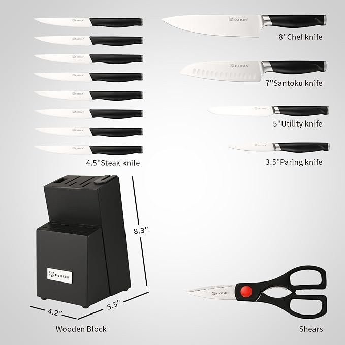 15-Piece Kitchen Knife Set - Image 2