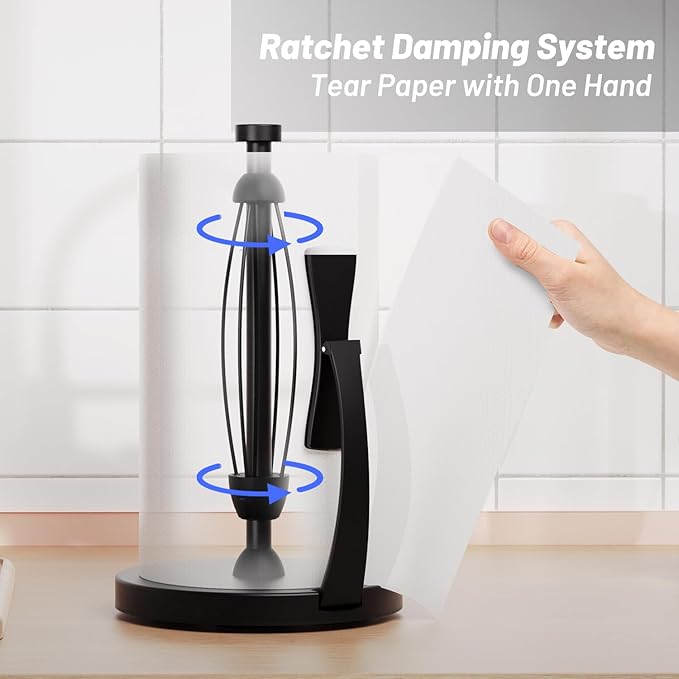 VEHHE Paper Towel Holder Countertop, Simply Tear Paper Towel Stand - Image 2