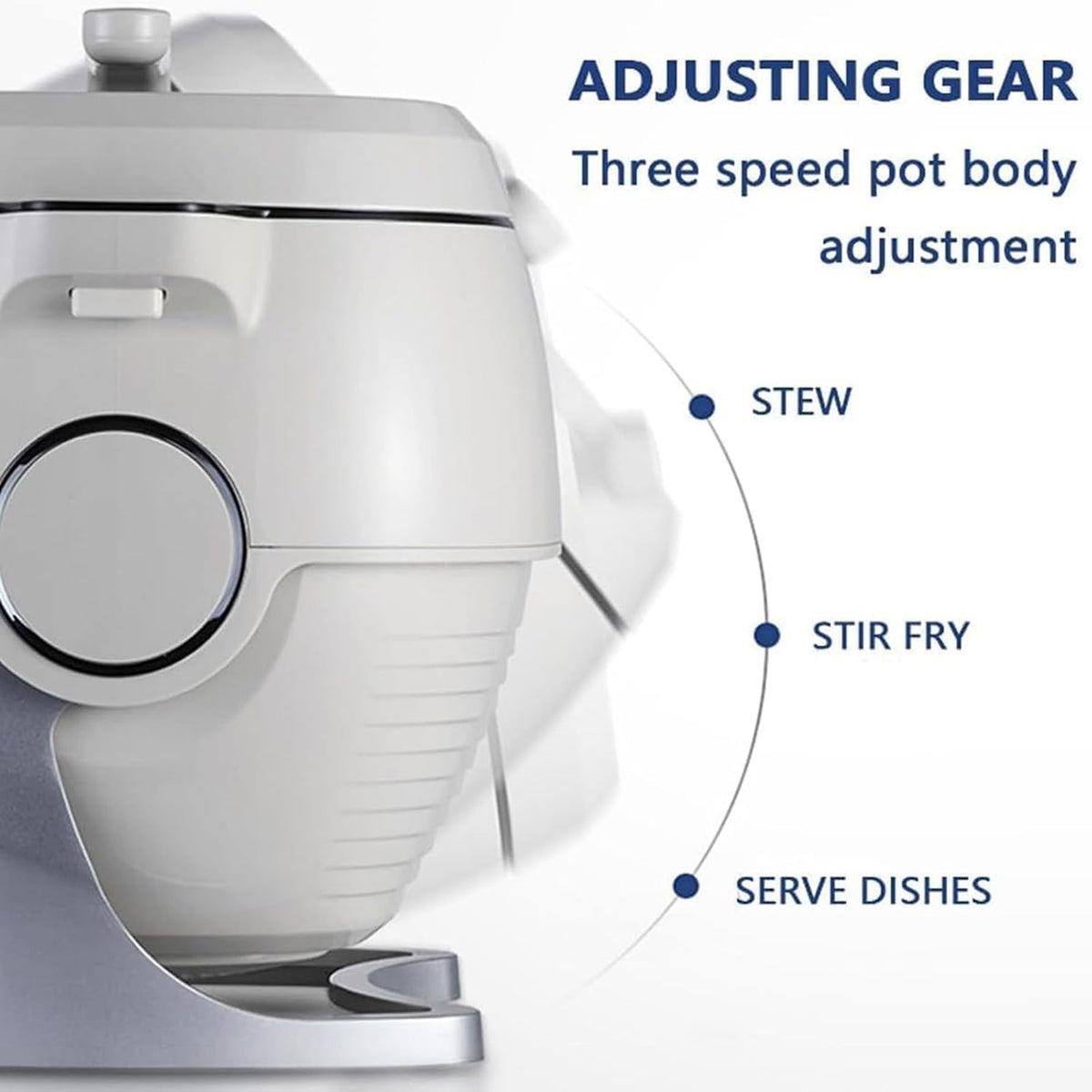 Auto Drum Cooking Machine, 360° Rotatable Commercial Food Processor