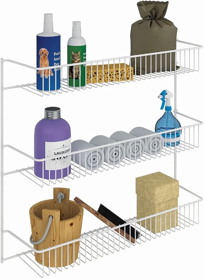 ClosetMaid 3-Tier Hanging Wall Mounted Metal Rack - Image 8