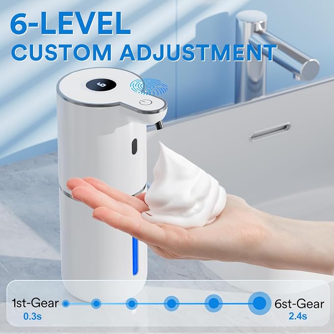 Automatic Foaming Soap Dispenser Touchless, Rechargeable Electric Hand ＆ Dish - Image 3
