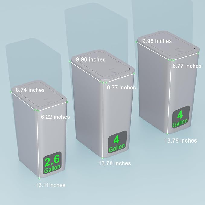N. NETDOT 3 Pack Small Trash Can - Image 6