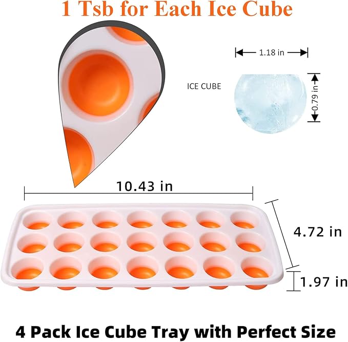 Ice Cube Trays with Lids BPA Free, Dishwasher Safe - Image 2