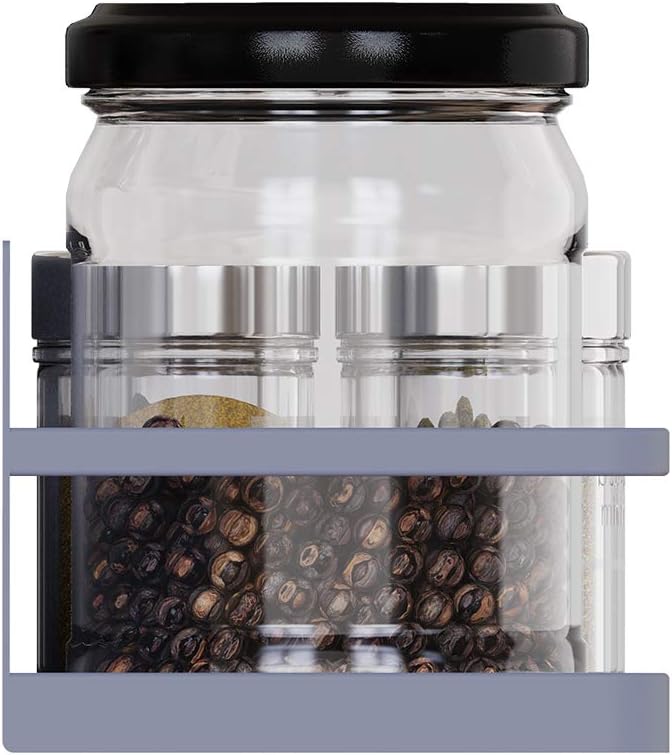 Magnetic Spice Rack Organizer Single Tier Refrigerator Spice Storage Shelf - Image 3