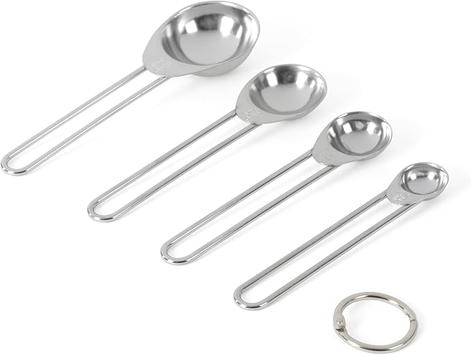 Martha Stewart Richburn 4-Piece Stainless Steel Measuring Spoons Set – Durable - Image 4
