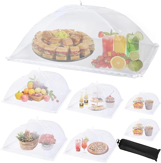 7Pack Various Size Pop-up Food Tents Food Covers by WokuyaDirectDesignforLoveIdealforParty