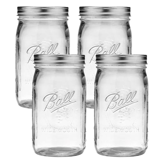 Ball Glass Mason Jars with Lids and Bands, Used by BallJar