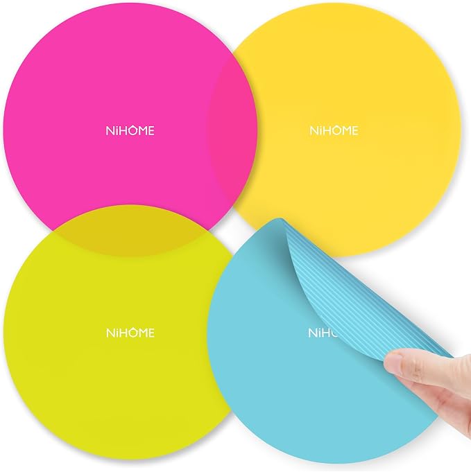 NIHOME Silicone Jar Opener – 6 Inch Large Anti-Slip Grip Pads, Premium 100% by NiHome