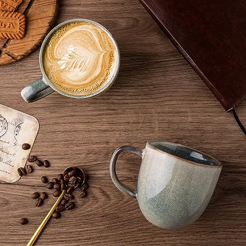 AmorArc 12oz Coffee Mugs, Ceramic Coffee Mugs set of 6 for Man, Woman