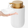 Ceramic Foaming Soap Dispenser, 12 oz Bathroom Foam Hand Soap Dispenser by Dlirho