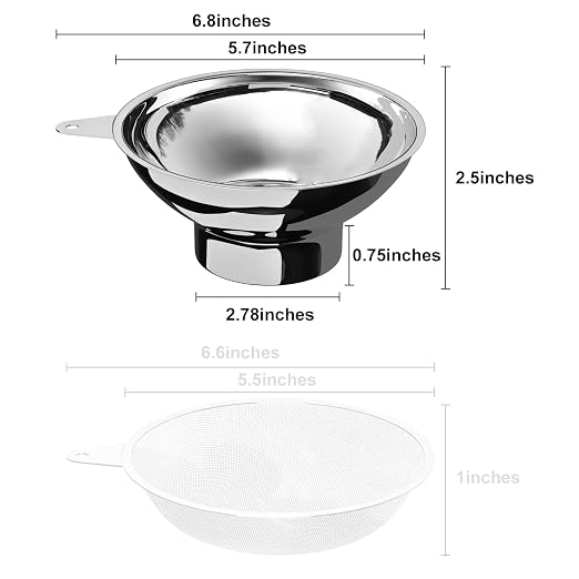 Serinar 5.7 Inch X 2.78 Inch Mouth Metal Canning Funnel - Image 2