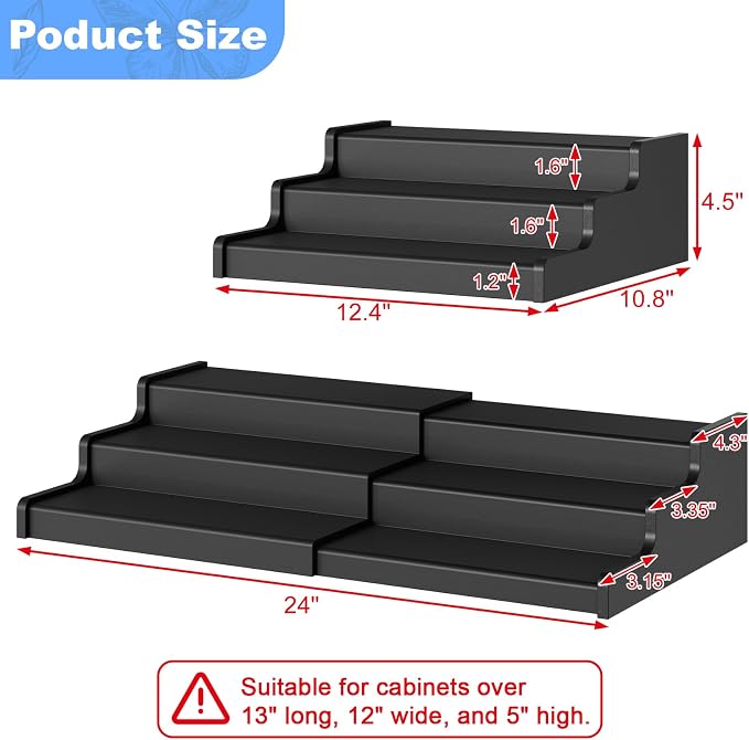 Expandable Bamboo Can Rack Organizer, 3-Tier Adjustable Pantry Storage - Image 7