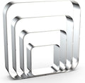 Rounded Square Cookie Cutter Set Large by QAAQS