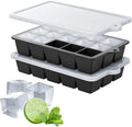 Silicone Ice Cube Tray 2 Pack, HANCELANT Ice Cube Mold, Ice Trays by HANCELANT