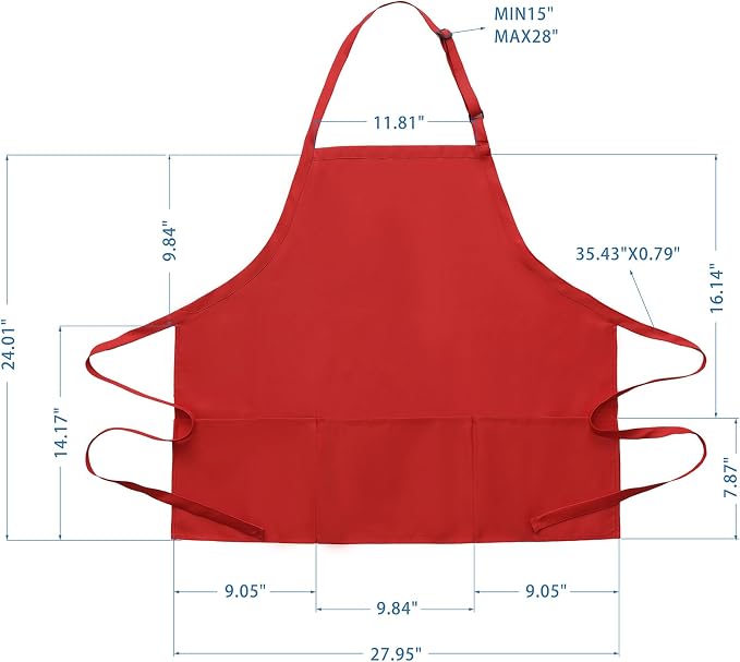 BOHARERS Kitchen Cooking Apron Unisex Adjustable chef apron - Image 7