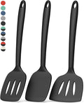 Coukre 3 Pack Silicone Spatula Set, High Heat Resistant, Fish Spatula, Solid & by Coukre