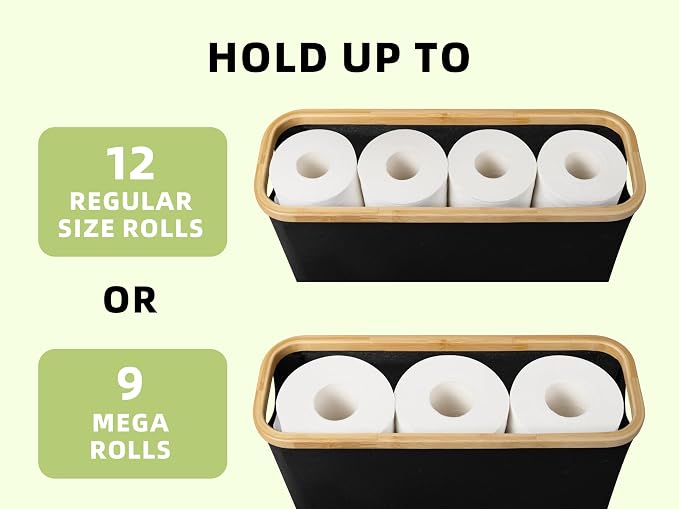 StorageWorks Toilet Paper Storage Basket, Papers Container - Image 4