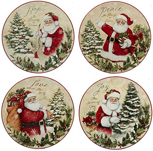 Certified International 89127 Holiday Wishes 16 piece Dinnerware Set