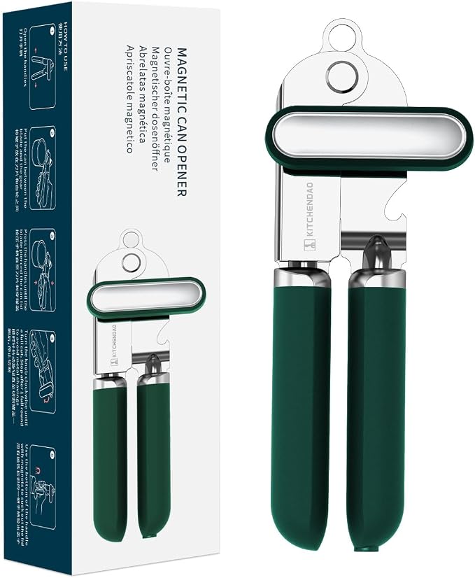 KITCHENDAO Manual Can Opener, Super Sharp Sandvik 12C27 Blade, Handheld Can by KITCHENDAO
