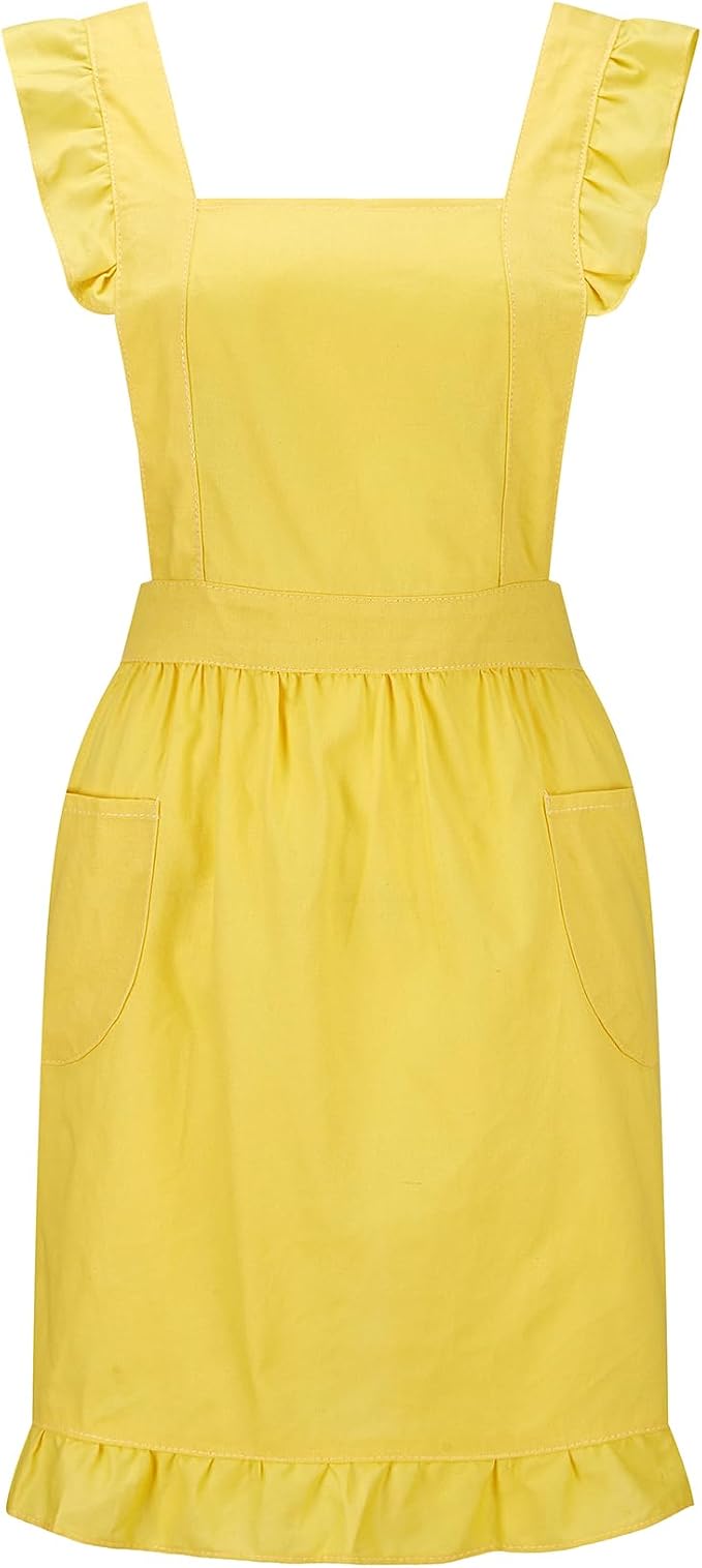 Hyzrz Retro Adjustable Ruffle Aprons by Hyzrz