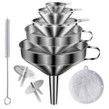 Stainless Steel Funnels for Kitchen use, 5 Different Sizes of Kitchen funnels by Unknown
