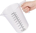 Food-Grade Plastic Measuring Pitcher – 64 Ounce & 8 Cups Measuring Cups by NaNaPaly