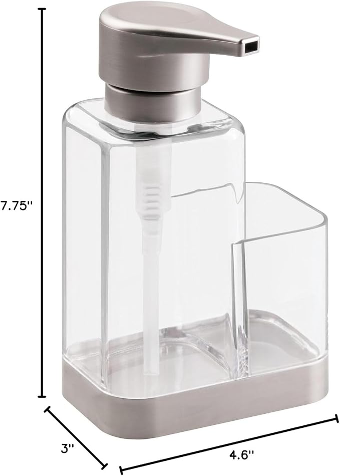 mDesign Modern Plastic Kitchen Sink Countertop Liquid Hand Soap Dispenser Pump - Image 7