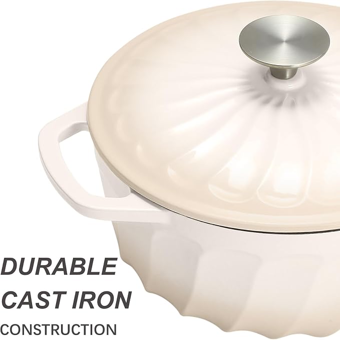 6 QT Enameled Cast Iron Dutch Oven - Image 3