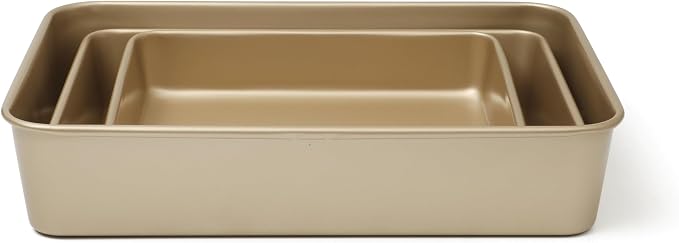Martha Stewart Gallen 3-Piece Baking Pan Set – 13", Ceramic Nonstick, Carbon - Image 2