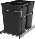 Rev-A-Shelf RV-18KD-18C S Double Pullout Trash Can by Rev-A-Shelf
