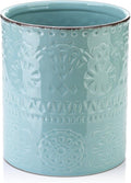 DOWAN 7.2" Kitchen Utensil Holder, Extra Large Farmhouse Utensil Holders by DOWAN