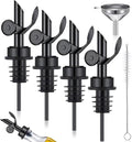 Tioncy 4 Pieces Weighted Stainless Steel Pourers Olive Oil Spout Olive Oil by Tioncy