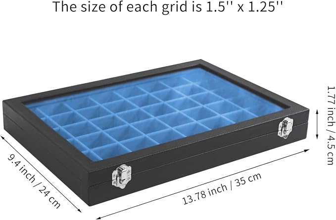 Stratalife Jewelry Organizer 48 Grid Jewelry Tray - Image 4