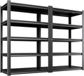 71" Hx35 Wx16 DMetal Garage Shelving 5 Tier Storage Shelves, Adjustable Heavy by Unknown