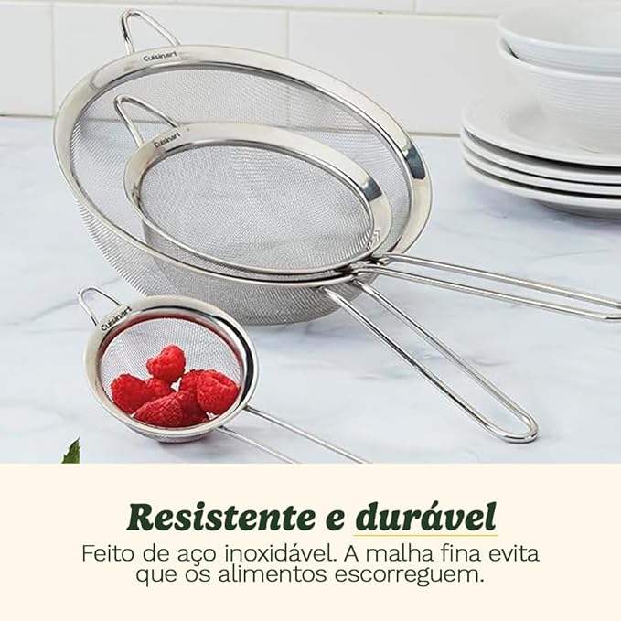 Cuisinart Mesh Strainers, Fine Mesh Kitchen Strainer Set - Image 5