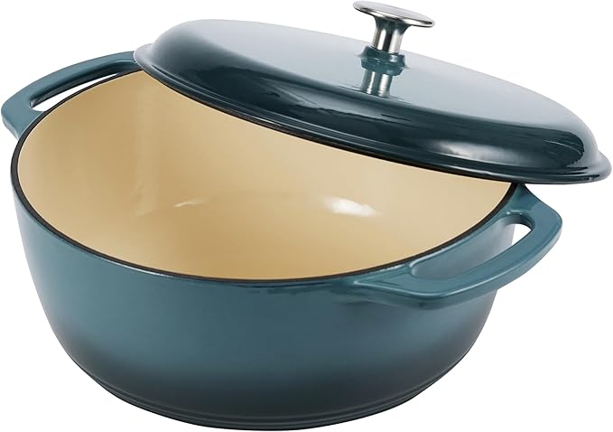 Amazon Basics Enameled Cast Iron Dutch Oven Pot - Image 3